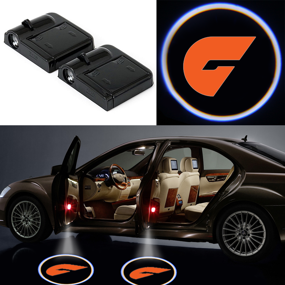 2 WIRELESS CAR DOOR LED LASER GIANTS SHADOW LIGHT